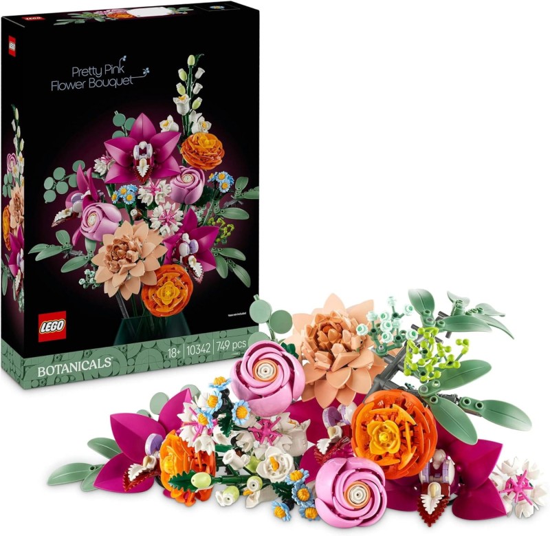 Lego 10342 Piękny bukiet różowych kwiatów