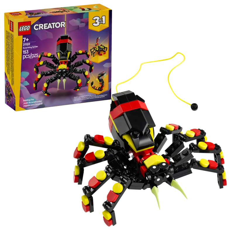 Lego Creator Dzikie zwierzęta: niezwykły pająk skorpion wąż 31159