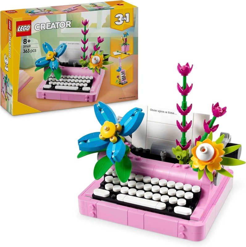 Lego 31169 Maszyna do pisania z kwiatami