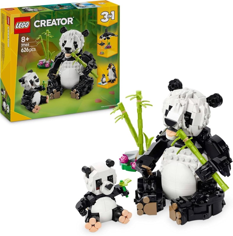 Lego Creator 3w1 Dzikie zwierzęta: rodzina pand 31165