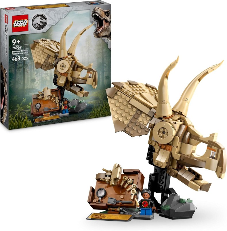 Lego 76969 Szkielety dinozaurów: czaszka triceratopsa