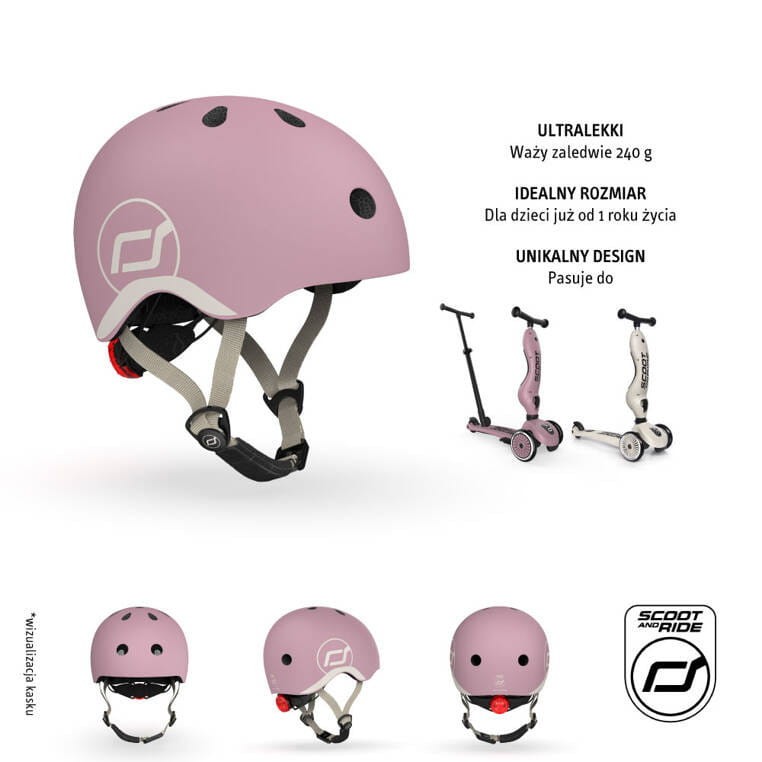 Kask na hulajnogę rower XXS-S dla dzieci 1-5 lat Wildberry  Scootandride