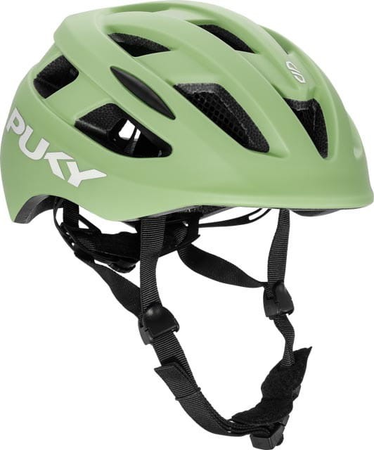 Kask dziecięcy rowerowy ze światełkiem Puky S zielony 48-55 cm