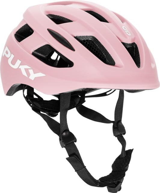 Kask dziecięcy rowerowy ze światełkiem Puky M różowy 54-58 cm