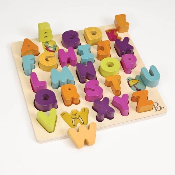 Alfabet Litery Drewniane Puzzle AlphaB.tical - b.toys