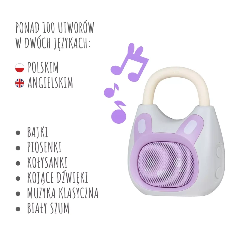 Alilo głośnik Bluetooth Pocket Bunny K1 fioletowy