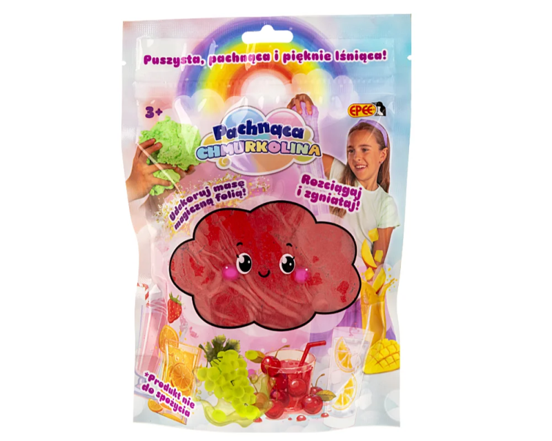 Chmurkolina pachnąca czerwona wiśniowa z lśniącą folią Epee