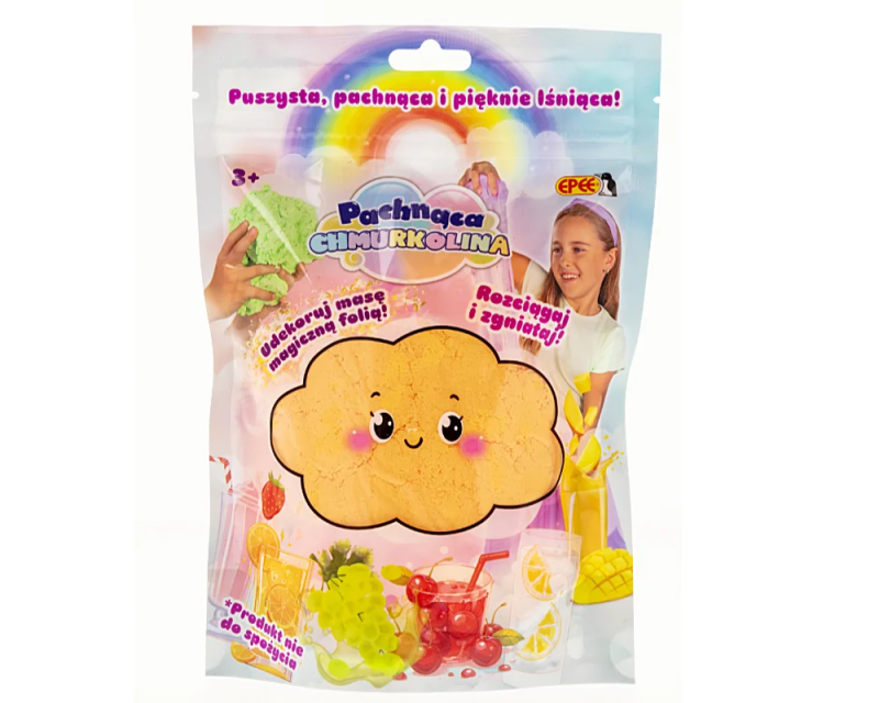 Chmurkolina pachnąca pomarańczowa z lśniącą folią Epee