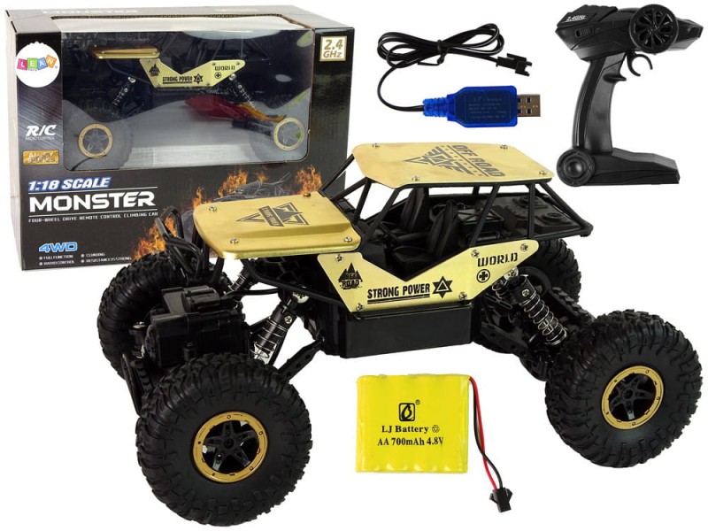 Monster auto terenowe RC zdalnie sterowane Lean Toys