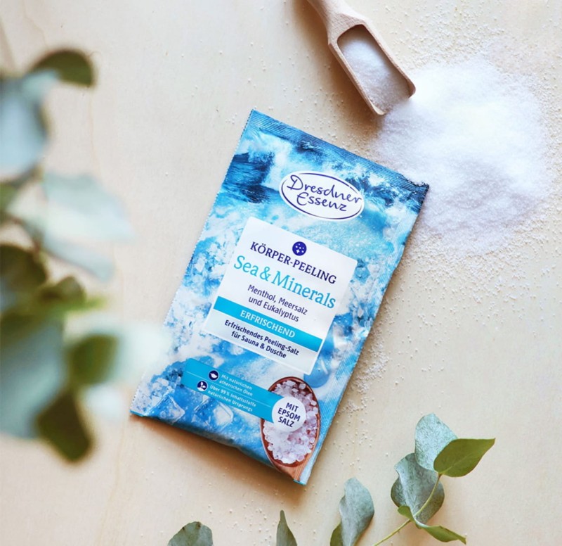 Peeling do ciała sól morska olejek migdałowy Sea & Minerals Dresdner Essenz