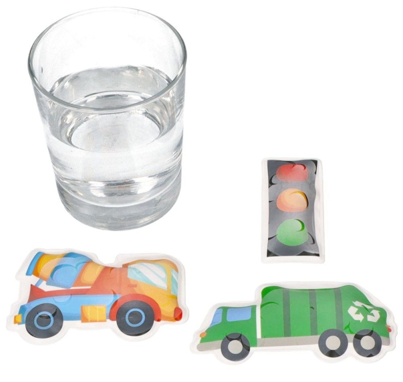 Naklejki do wanny zmieniające kolor pojazdy Buddy & Barney