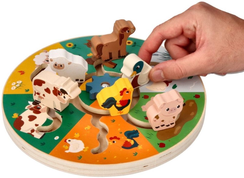 Przesuwanka labirynt farma ze zwierzątkami Adam Toys