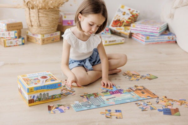 Sekretne puzzle z lupą Plac Budowy Ludattica