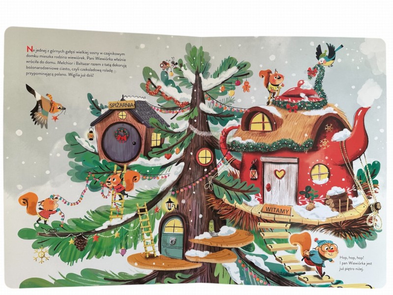 Święta mieszkańców wielkiej sosny Książka z otwieranymi okienkami