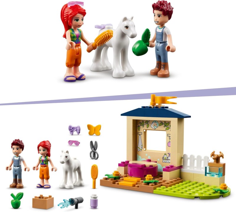 Kąpiel dla kucyków w stajni Lego  Friends 41696