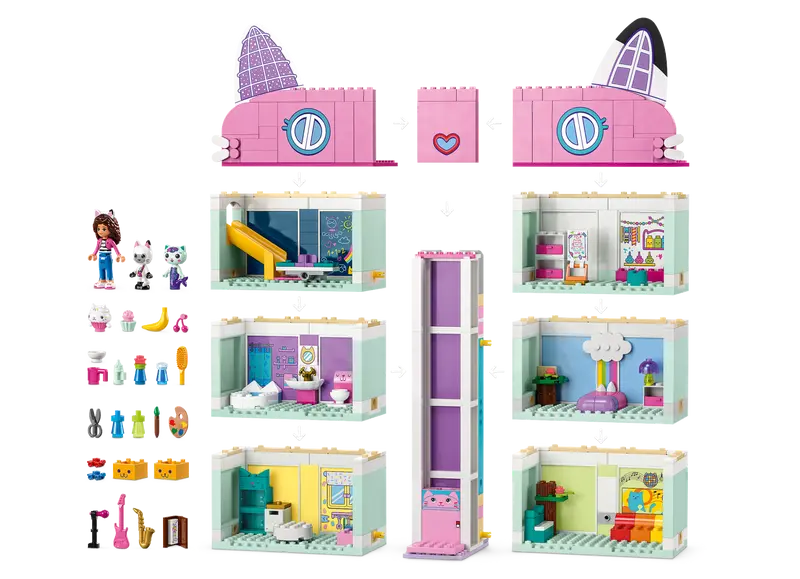 Lego Koci domek Gabi z windą 10788
