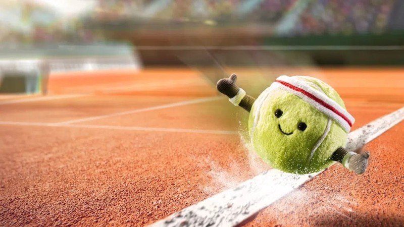 Jellycat piłka tenisowa 9cm Amusable Sports Tennis Ball