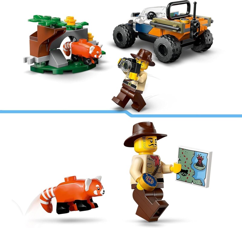 Lego 60424 Quad badacza dżungli z pandą czerwoną