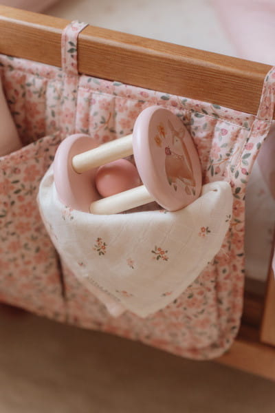 Little Dutch grzechotka z kuleczką sarenka róż