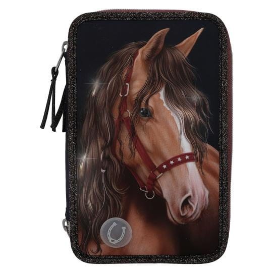 Podświetlany piórnik z Koniem LED Glitter Horse Miss Melody