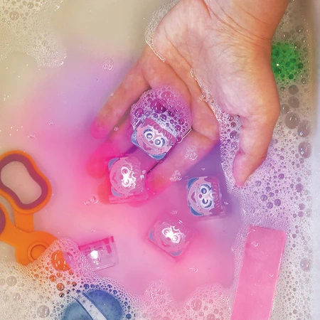 Glo Pals 4 kostki LED świecące w wodzie Abby Ulica Sezamkowa