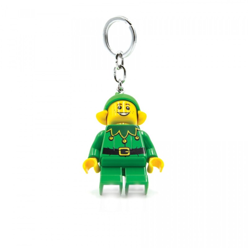 Lego breloczek z latarką Elf zielony