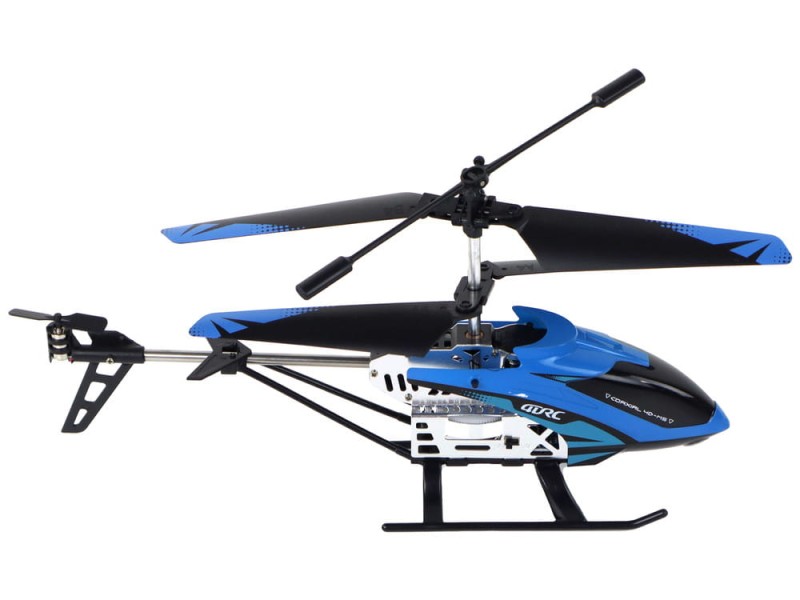 Helikopter zdalnie sterowany niebieski RC 2.4G Leantoys