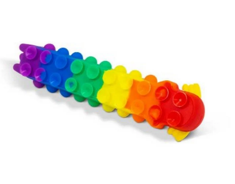 Gąsienica z przyssawkami świecąca kolorowa axolotl