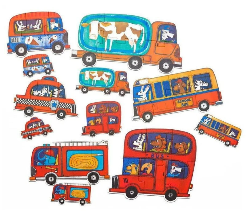 Moje pierwsze puzzle Transport  25 elementów mideer