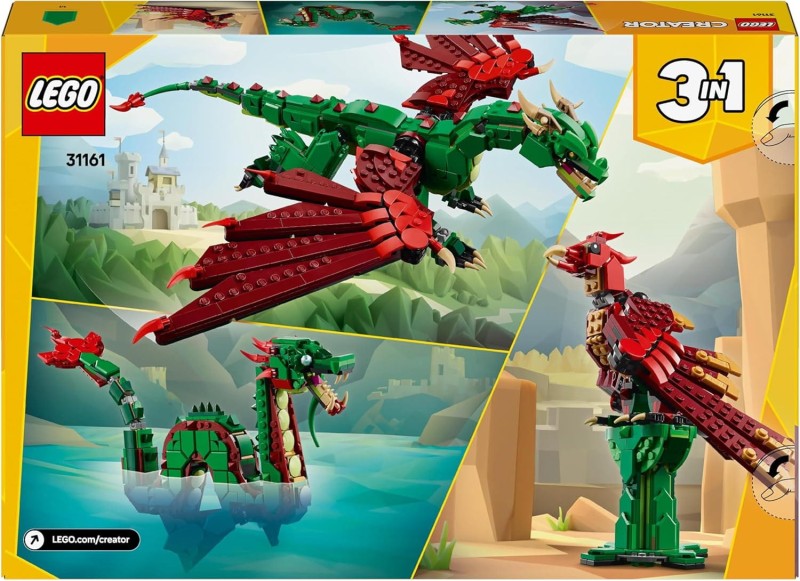 Lego Creator 31161 Średniowieczny smok, wąż morski lub feniks
