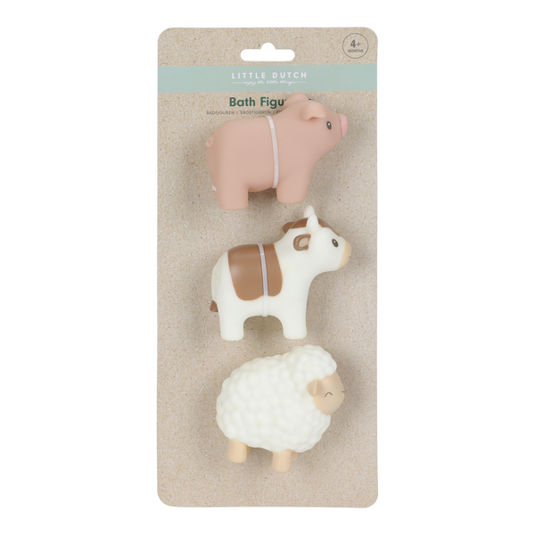 Figurki do kąpieli 3 szt. zwierzątka farma Little Dutch