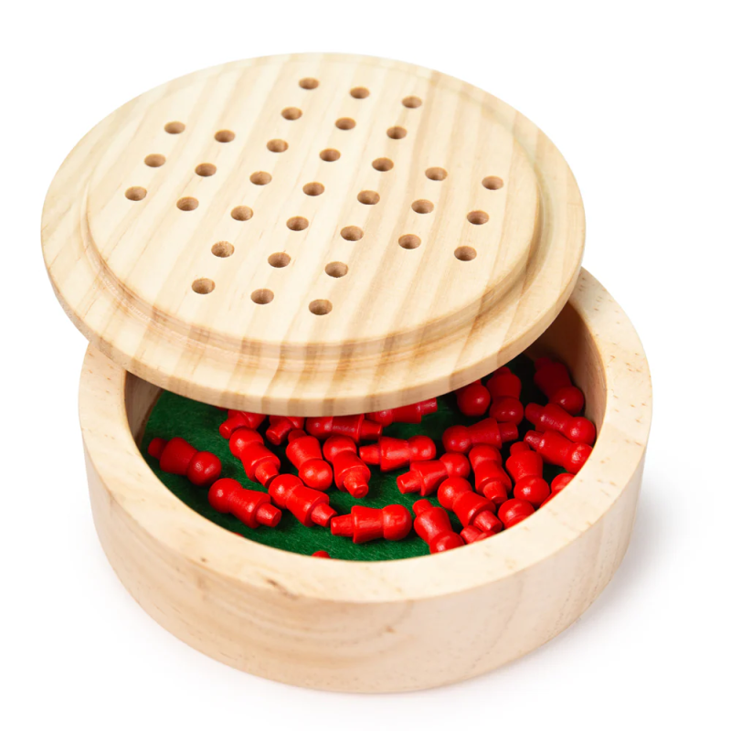 Mini Solitaire Bigjigs Toys gra w zamykanym pudełku