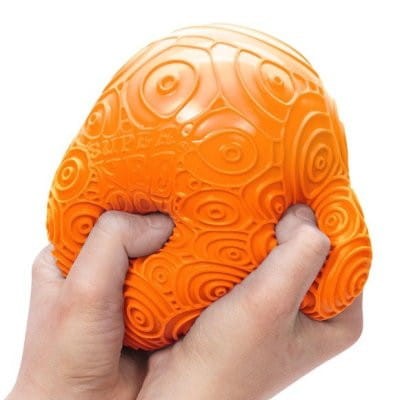 Duży gniotek piłka pomarańczowy Super Needoh Ripples Schylling
