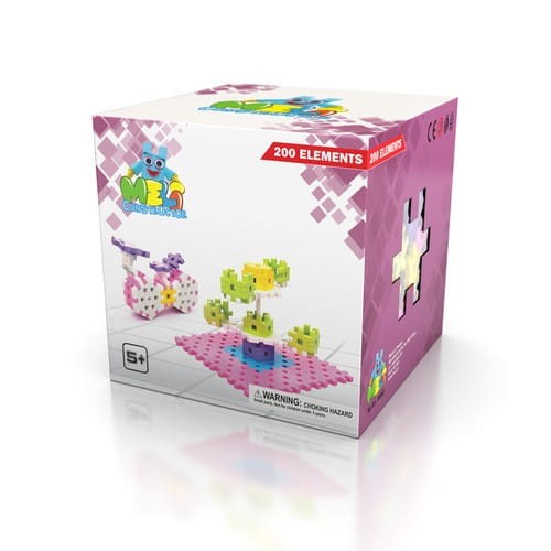 Klocki Konstrukcyjne Meli Constructor Pink Girls 200 - Meli