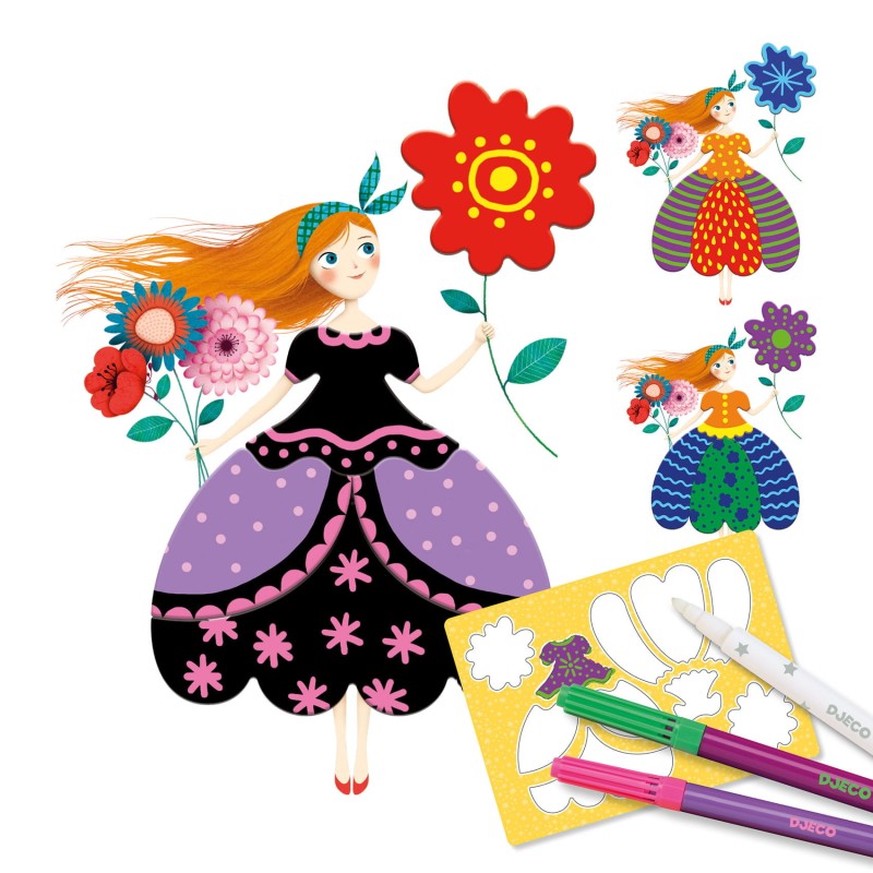 Projektowanie strojów Pretty Dresses Djeco