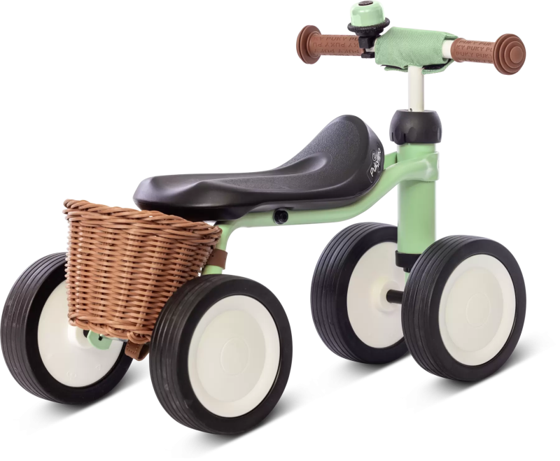 PUKYLINO BUNDLE rowerek biegowy z koszyczkiem 1+ Jeździk green pastell green