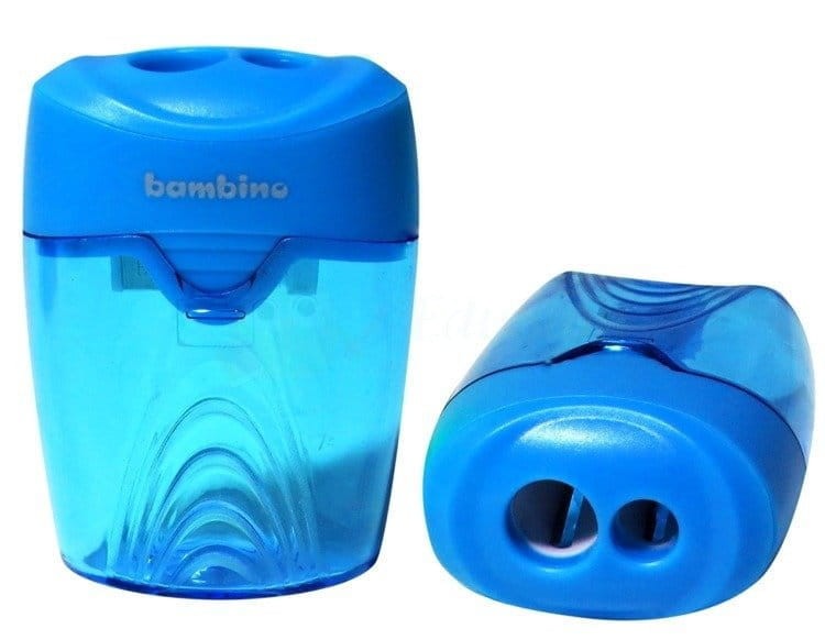 Temperówka podwójna z pojemnikiem 1 szt. BAMBINO