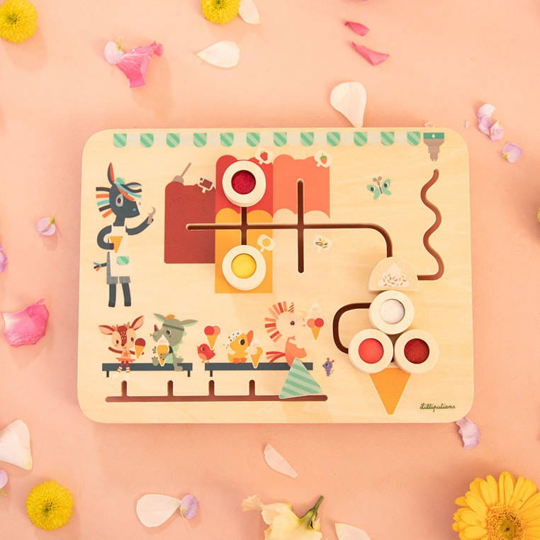 Tablica manipulacyjna labirynt sensoryczny  Lilliputiens