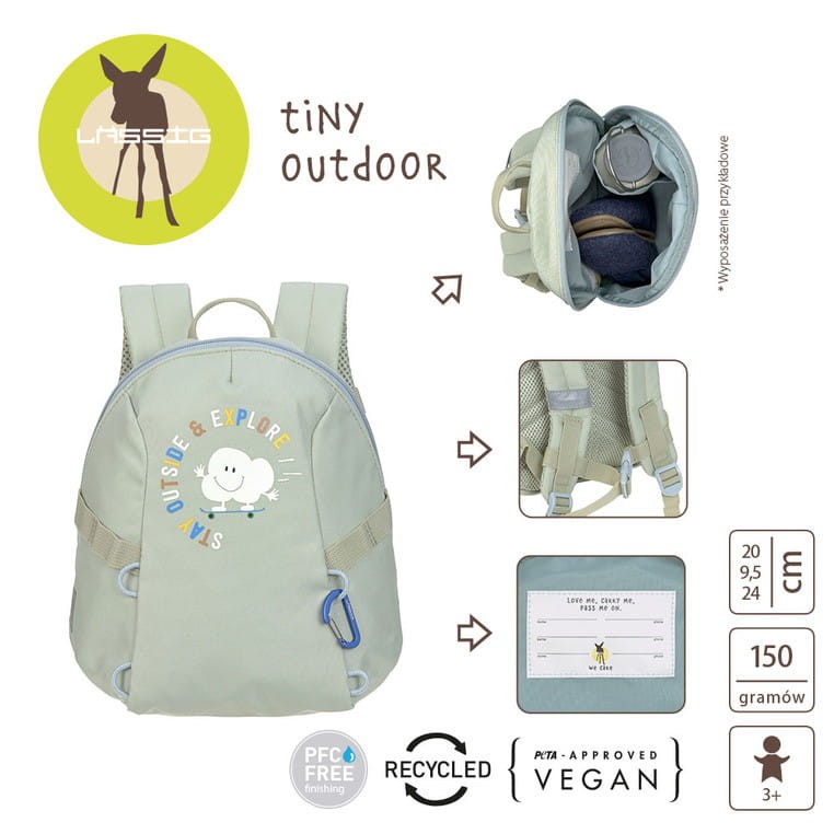 Mały plecak dla dzieci Outdoor khaki Lassig