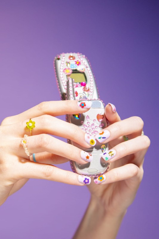 Naklejki na paznokcie kwiatki 120 sztuk omy