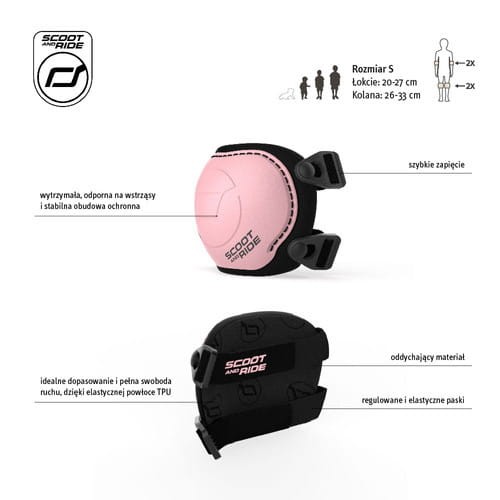 Ochraniacze na kolana i łokcie S Rose Scootandride