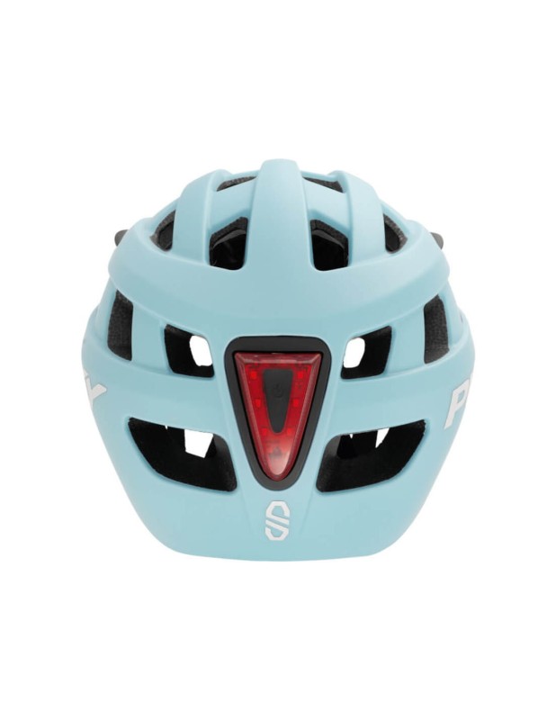 Kask dziecięcy rowerowy ze światełkiem Puky S niebieski 48-55 cm
