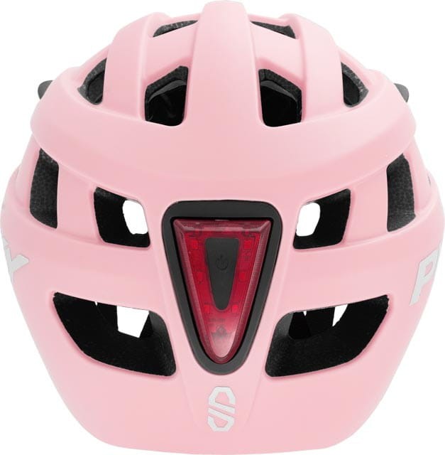 Kask dziecięcy rowerowy ze światełkiem Puky M różowy 54-58 cm