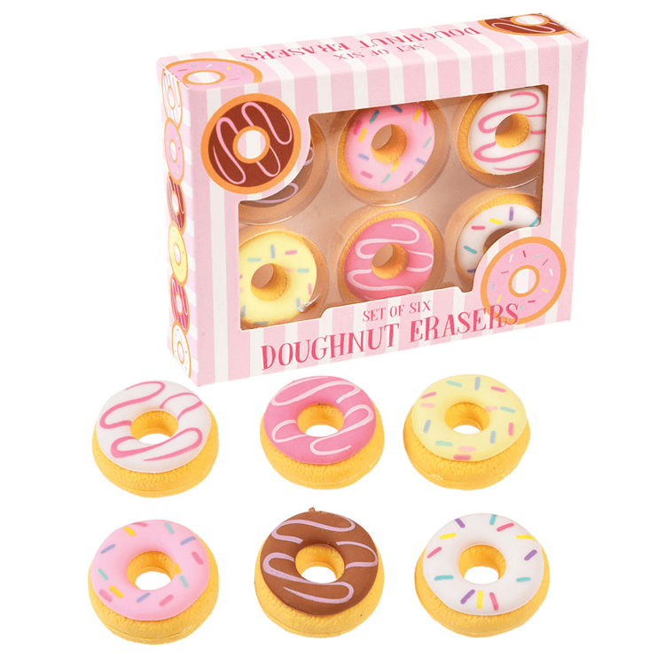 Gumki do Mazania Pączki Donut 6 szt. - Rex London