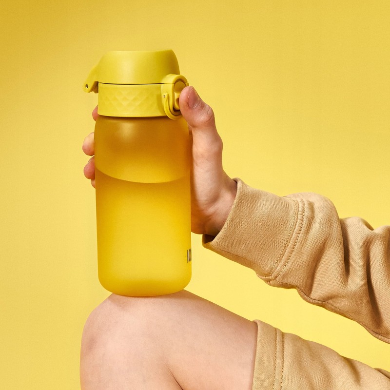 ION8 Bidon sportowy ze wskaźnikiem poziomu Yellow 400 ml