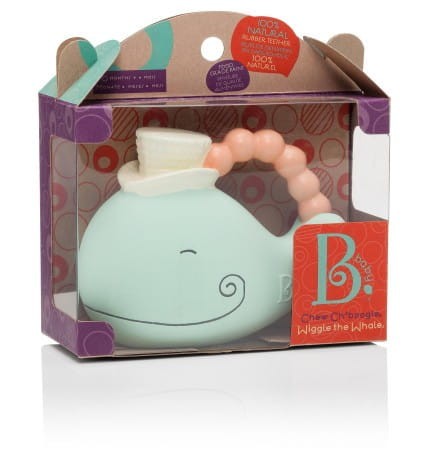 B.toys - gryzak z naturalnej gumy wieloryb Wiggle the Whale
