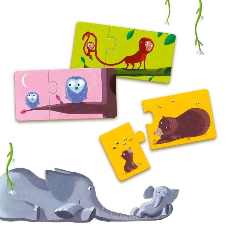 Puzzle dwuelementowe Mama i Dziecko - Djeco