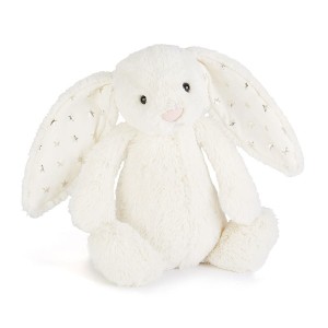 Pluszowy Króliczek 31 cm Biały Uszka w Gwiazdki - Jellycat