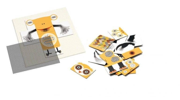 Puzzle Magnetyczne Kinoptik Potworki 25 el. - Djeco