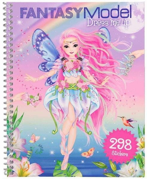 Szkicownik z Naklejkami Fantasy Dress me up - Top Model